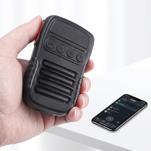 Zelio Portable <b>Wireless</b> Handheld <b>Microphone</b> With Speaker PTT Button Black Plastic Design For Communication - Product Image 1