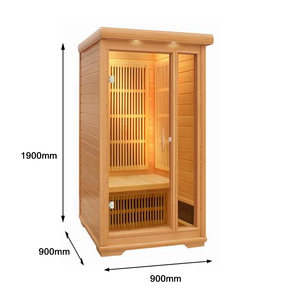 Sauna Portátil de <span class=keywords><strong>Infrarrojos</strong></span> <span class=keywords><strong>para</strong></span> 1 Persona, Fabricada en Madera de Cedro Canadiense, con Bañera de Madera, <span class=keywords><strong>para</strong></span> Uso en Interiores o Exteriores - Product Image 3