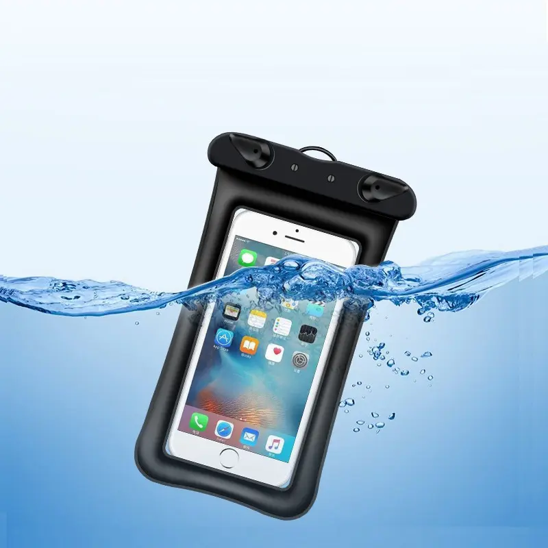 Fabrik Großhandel PVC Wasserdicht Schwimmende Telefon Tasche Outdoor Reisen Schwimmen Trockene Strand tasche Benutzer definierte PVC Wasserdichtes Telefon