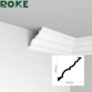Roke nhà máy bán buôn thiết kế mới của Trắng <span class=keywords><strong>Polystyrene</strong></span> Ốp chân tường sàn trang trí - Product Image 1