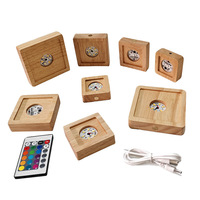Base de lampe LED sans fil sculptée en forme de cube, support de lampe en cristal, pendentifs artisanaux, cadeau créatif, lumière d'ambiance