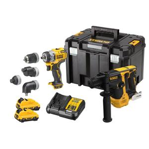 Kit perceuse-visseuse et marteau perforateur sans fil DeWalt avec batteries et coffret - Product Image 1