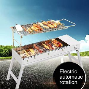 Parrilla de Carbón Portátil para Exteriores, Automática, Giratoria, Plegable, para Camping - Product Image 4