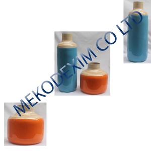 Olla cilíndrica de bambú duradera hecha a mano, olla de Laca ecológica de artesanía de Vietnam - Product Image 1