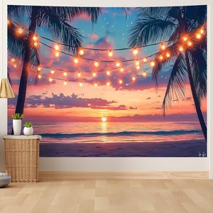 Tapisserie murale en polyester à motifs floraux tropicaux, imprimée, lavable en machine, décoration murale, art mural, vente en gros, lavage à la main 2 - Product Image 6