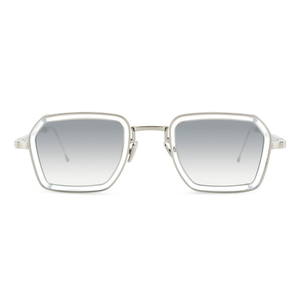 LMA 3405 Hot Selling Retro Brand Silver Frame Gradient Lens Custom Logo Shades High Quality Women Acetate <b>Sunglasses</b> Men 2025 - Product Image 3