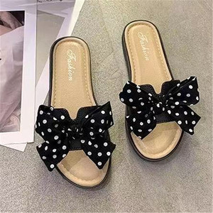 Sandales <span class=keywords><strong>à</strong></span> <span class=keywords><strong>Plateforme</strong></span> d'Été Élégantes <span class=keywords><strong>pour</strong></span> Femmes, <span class=keywords><strong>Mules</strong></span> <span class=keywords><strong>à</strong></span> Nœud Papillon, Chaussons Intérieur-Extérieur <span class=keywords><strong>à</strong></span> Bride Unique, Design Mignon avec Semelle en PVC <span class=keywords><strong>pour</strong></span> la Plage - Product Image 3