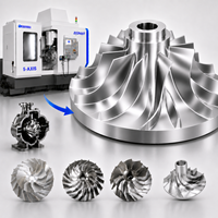 Fournisseur de services de fraisage CNC pour roues de compresseur et turbines usinées CNC 5 axes de haute qualité