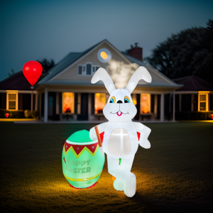 Decoración Inflable <span class=keywords><strong>de</strong></span> Conejo Blanco al Mejor <span class=keywords><strong>Precio</strong></span> del Fabricante 2024, <span class=keywords><strong>Huevo</strong></span> Verde Inflable para Jardín, <span class=keywords><strong>Patio</strong></span> y Césped - Product Image 6