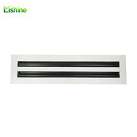 Diffuseur linéaire réglable en aluminium pour plafond HVAC, grille d'aération, taille personnalisée, sortie d'air conditionné VAV