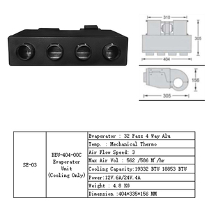 Carro elétrico Ac 12 Volts ar Condicionado Kit 12 v Sob Traço Ac Unit Aire Elétrico Acondicionado Para Auto - Product Image 3