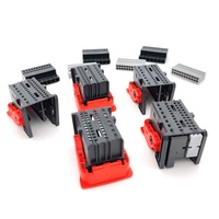 1-1718484-2 Carcasa de Conector Automotriz de 40 Pines, Adaptador Rectangular Hembra, Contacto de Cobre, Material de Nylon para Ensamblaje de Arnés PCB