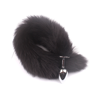 Ensemble de Plugs Anaux en Silicone Plume Métallique Queue de Renard Jouet Érotique pour Anus Plug Anal Jouets Sexuels Femme Homme Accessoires Adultes Sexy