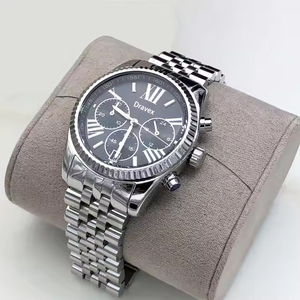 Montre à quartz personnalisée de 40 mm, ultra-fine, en acier inoxydable, avec cadran à aiguilles et chiffres romains, étanche 30M, vente en gros d'usine - Product Image 6