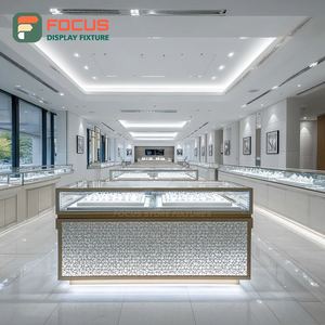 Exhibidor de Joyería Minimalista para Interiores de Tiendas, Acabado Laminado, Mueble de Exhibición para Espacios de Boutique - Product Image 1