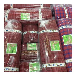 Горячая Распродажа 100% искусственная пряжа окрашенная ткань MEIKO MASAI одеяло SHUKA для рубашечной ткани