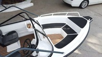 Bateau rapide en aluminium d'occasion pour 6 passagers à vendre, avec système de levage flottant pour bateaux, flotteurs, bateaux de pêche privés, chaîne de flottation.