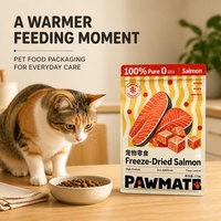 Sachet personnalisé pour aliments pour animaux de compagnie, haute barrière, refermable avec fermeture éclair, sac composite pour l'emballage de croquettes pour chiens et chats