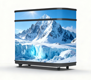 Écran LED publicitaire d'intérieur Junchen P2.5, résolution 8K, luminosité 1200 cd, modulaire, pour stand d'accueil, indice de protection IP20, prix usine - Product Image 1