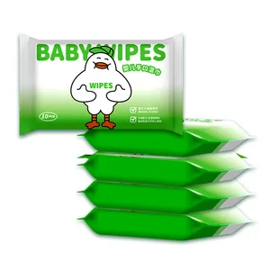 中国供应商直销高品质10 pcs批发一次性婴儿湿巾无纺布敏感皮肤婴儿湿巾