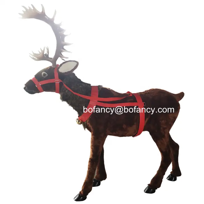 2021 promotional fiberglass christmas home and party decoration deer outdoor christmas reindeer