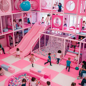 Équipement de <span class=keywords><strong>jeu</strong></span> intérieur, jeux de jardin miniatures, piscine à balles, ensembles de balançoires, jeux souples, toboggan en plastique, <span class=keywords><strong>trampoline</strong></span> pour enfants à domicile - Product Image 3