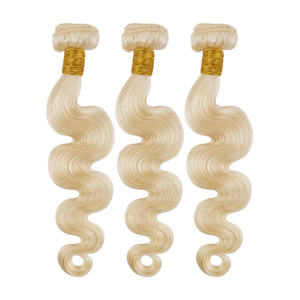 Wholesale Chinese Hair Blonde Long Human Hair <strong>Wig</strong> Hair Curtain Model 9A613 Body Wave Glueless 180% Density 100g Large Cap All - Product Image 1