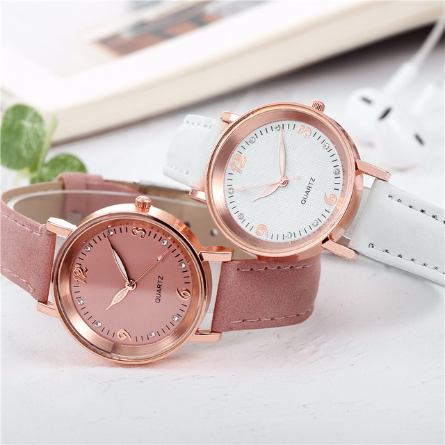 Watches Luxury Fashion Ladies Casual Leather Strap Quartz Watches Luxury Lady Clock Elegant Wrist Watches for Women Relogio