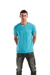 T-shirt 100% coton pour homme, t-shirt uni décontracté, t-shirts pour homme fabriqués au Pakistan, t-shirt col V, t-shirt homme personnalisé, t-shirt épais - Product Image 5