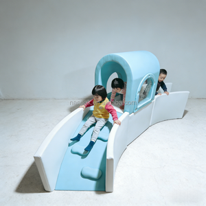 Nanpak - Tobogán Curvo Personalizado para Niños, Interior/Exterior, para Gimnasio, Túnel Transparente Todo en Uno, para Fiestas, Eventos, Centros Comerciales y Escuelas - Product Image 1