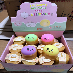 Juguetes Antiestrés de TPR al por Mayor, Juguetes Blandos con Forma de Bollo/Dumpling, Personalizables con Logotipo, Iluminación LED, Regalo Emocional <span class=keywords><strong>para</strong></span> Fiestas - Product Image 4