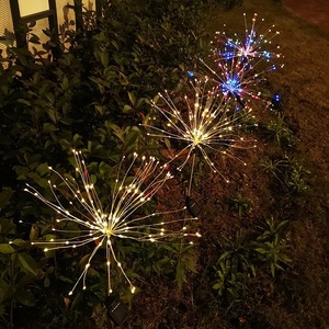4 Lily Flower LED <b>Garden</b> Lamp Solar Outdoor Simulation with Pot for Decorative Planters - Product Image 1