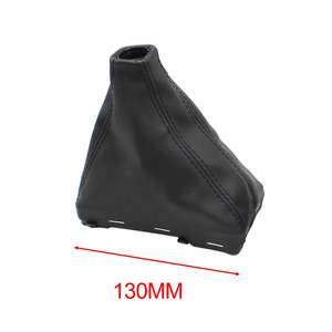 ออดี้ A3 A5 A4 A6 C6หนัง Q7 Q5ฝาครอบตัวเปลี่ยนเกียร์ที่หุ้มปลอกหุ้มหุ้มหุ้มหุ้มเกียร์สำหรับเจ็ททา5 & 6สปีดสีดำ - Product Image 3