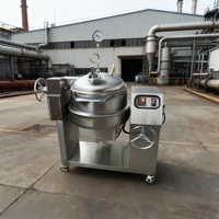 Industriële kleine elektrische vacuüm snoep-jam-fruit vacuümcooker kookketel met roerder