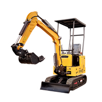 Mini Escavadeira Agrícola amplamente utilizado barato pequeno 1 anexos do balde da escavadora de lagartas para venda 0.8 ton ton ton 2 3 ton