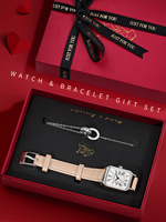 Jam Tangan Wanita Mewah Tomi Luckyfox Model Terbaru, Set Jam Tangan Quartz untuk Wanita, Hadiah untuk Gadis, Montre Femme Reloj dengan Kemasan Kotak