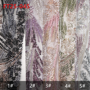 Vente en gros d'usine : Tissu en dentelle perlée délicate et élégante – Fournisseurs de tissus en dentelle perlée - Product Image 6