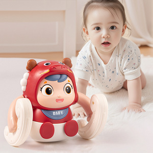 Juguete eléctrico de plástico duradero para entrenamiento de bebés, <span class=keywords><strong>Robot</strong></span> de Educación Temprana de dragón rodante para práctica de cabeza, regalo para aprender a gatear - Product Image 4