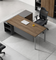 Scrivania Direzionale di Lusso Moderna e Contemporanea in Legno per Ufficio CEO