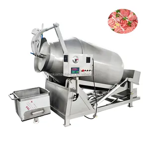 Heavy Duty Meat Mixer Vacuum Salting Massage Stainless Steel Horizontal Tumbler Chicken Marinator Machine