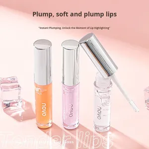 Brillo Labial Transparente Novo, Aceite Labial, Brillo Labial de Cristal, Brillo de Agua Espejo, Hidratante para Estudiantes, Realza el Tono de la Piel, Tamaño Regular - Product Image 1