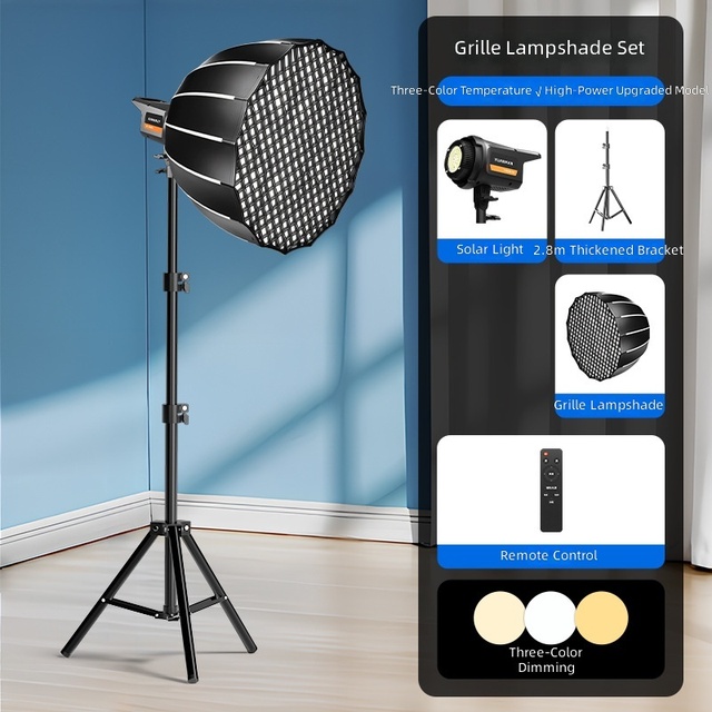 Professional Studio Lighting Kit 100w LED Video Light 70cm Softbox 2.8m Tripod for Photography Live Streaming YouTube