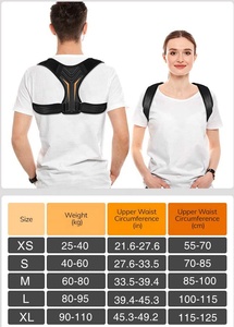 Correttore di Postura tutore per spalla regolabile supporto per spina dorsale correttore Postura per donne e uomini - Product Image 6