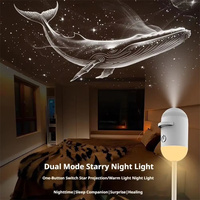 Projecteur d'étoiles USB mini 2 en 1, lumière de nuit 360° °   Lumière d'ambiance rotative pour voiture, chambre d'enfant, maison, chambres à coucher – Outil créatif