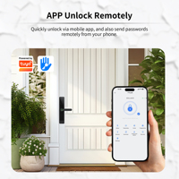 Serrure de porte intelligente Bluelock TTlock, poignée biométrique à empreintes digitales, sans clé, pour porte en aluminium/bois, maison/bureau, Wi-Fi Cloud
