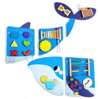 Jeux muraux en bois pour enfants, tableau d'activités multifonctionnel, jouet éducatif, décoration, maternelle, Montessori, éducation précoce, différents âges
