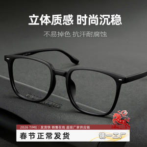 Monturas de Gafas Rectangulares Danyang 2101, Montura Completa para Hombre, Lentes de Plástico Anti-UV, Montura Negra, Gafas Ópticas - Product Image 3