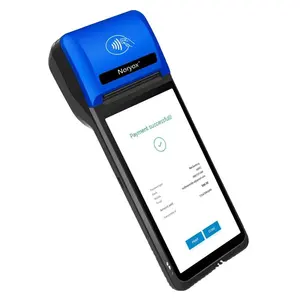 Android 8 genggam 5.99 inci, kualitas tinggi 4G semua dalam satu ponsel NFC 4g genggam android Pos Kassa portabel