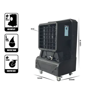 JHCOOL – refroidisseur d'air portable à grande sortie de 14 pouces avec 18000 cmh refroidisseur d'eau à air par évaporation industriel commercial avec CE
