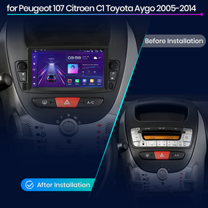Junsun-Radio con Android para coche, reproductor de DVD, unidad principal multimedia de 7 pulgadas, para Peugeot 107, Citroen C1, <span class=keywords><strong>Toyota</strong></span> <span class=keywords><strong>Aygo</strong></span> 2005-2014 - Product Image 2